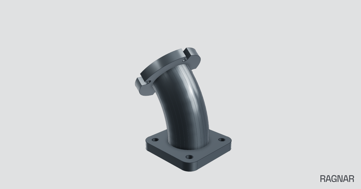 Curved Flanged Pipe
