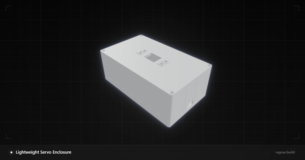 Lightweight Servo Enclosure