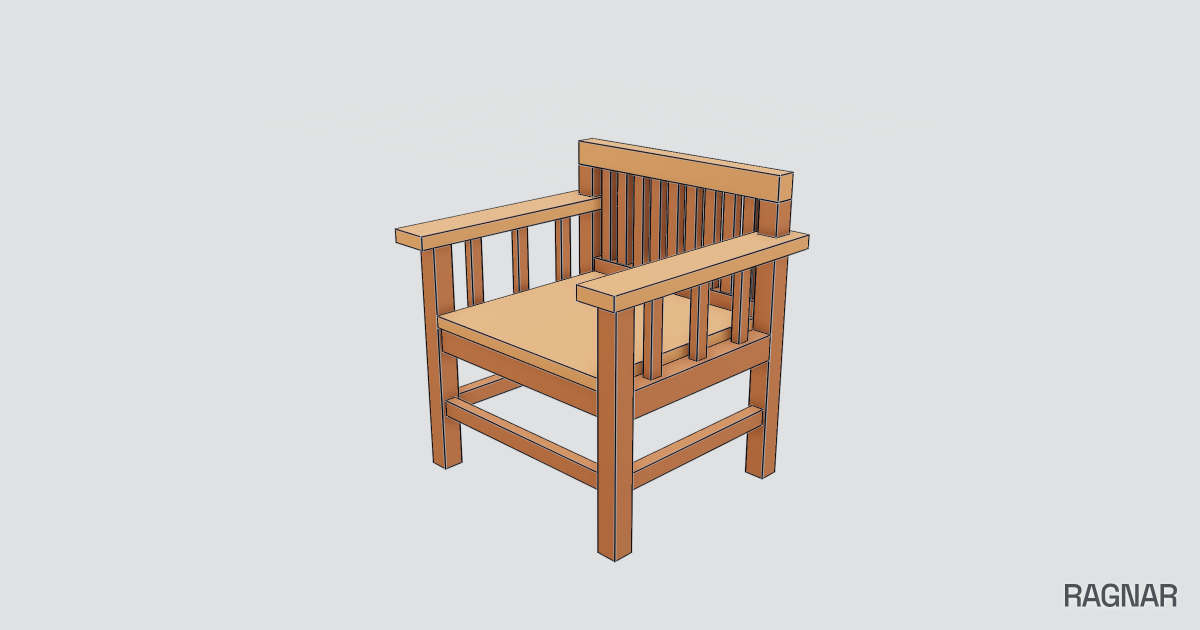 Wooden chair