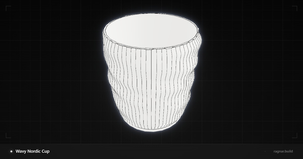 Wavy Ceramic Mug