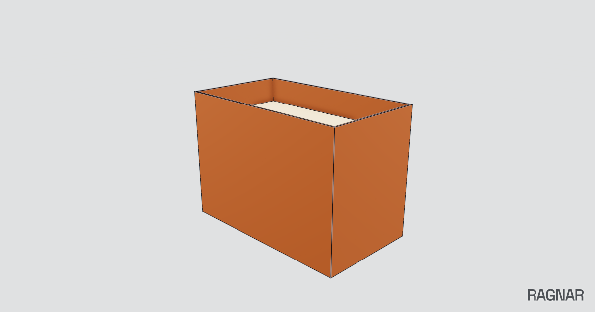 Stacked cardboard boxes