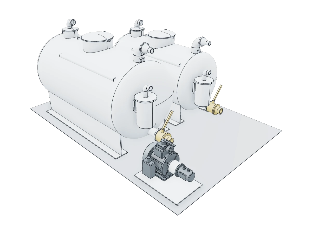 Vacuum Pump and Tank Layout