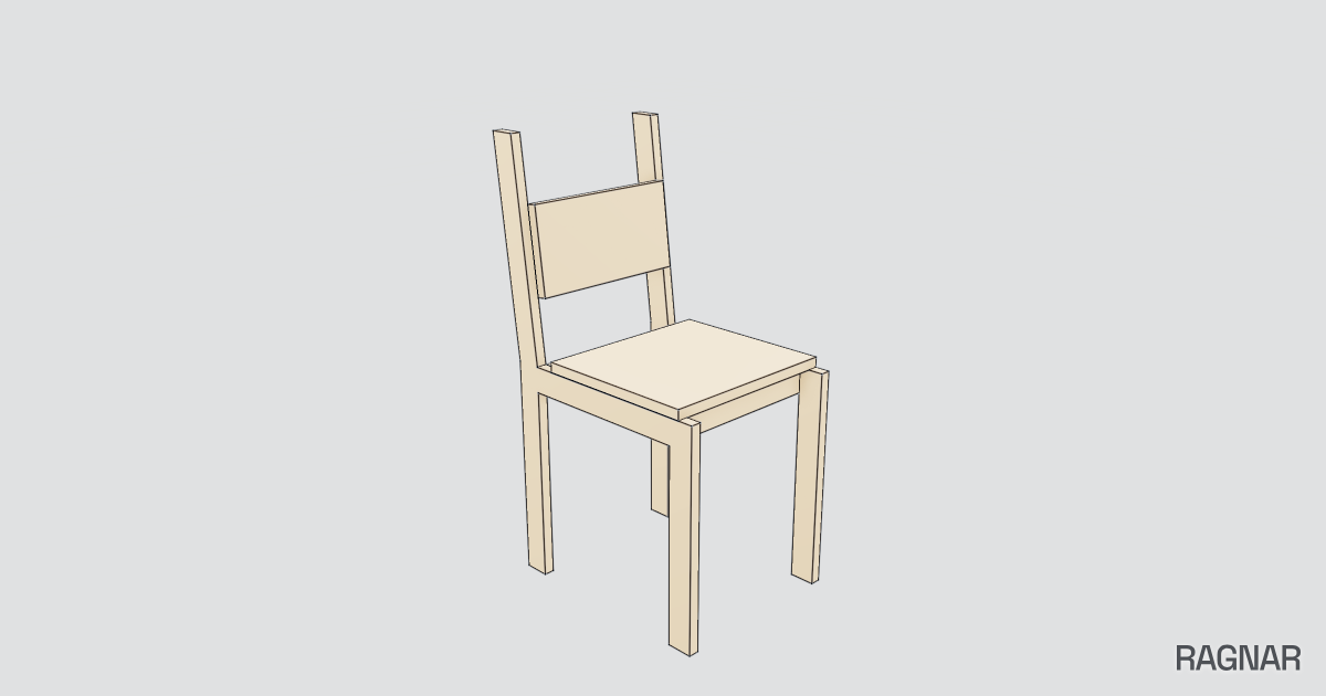 Plywood Chair Set