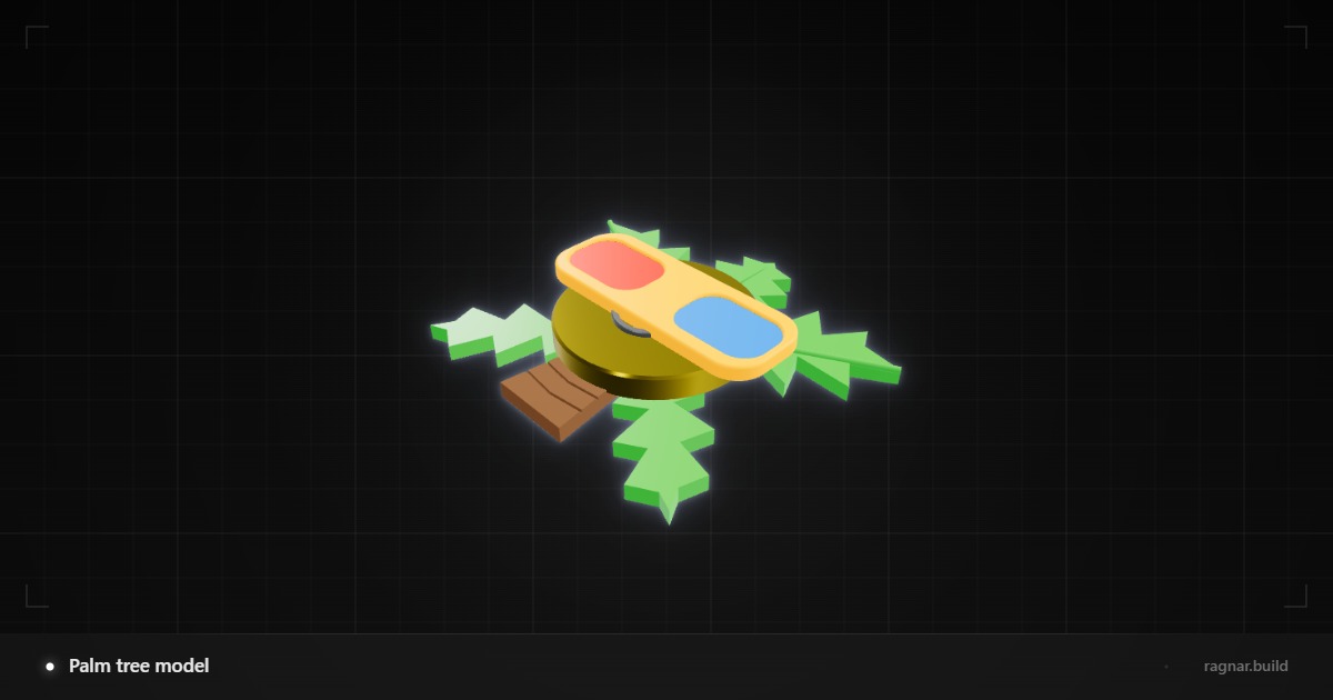 Palm tree model