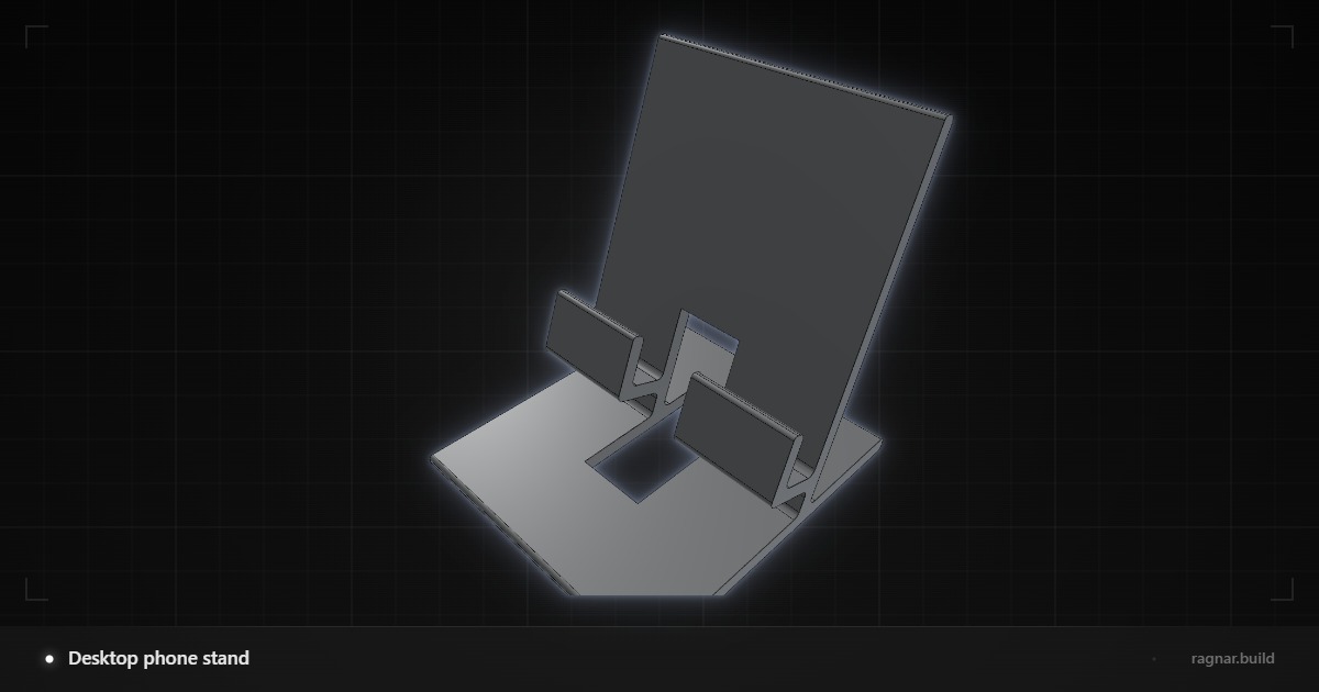 Desktop phone stand